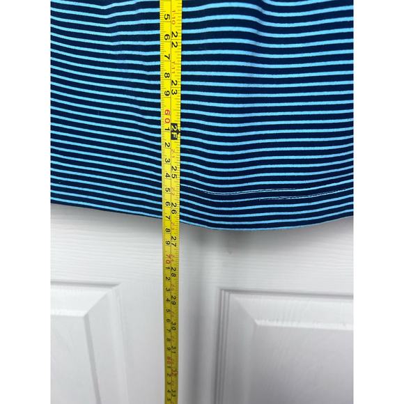 Lululemon Blue, Black Striped Razor Back Tank Top, Stretchy Workout top - Picture 5 of 6